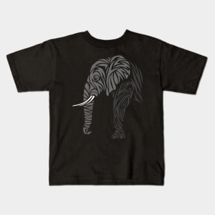 Tribal Elephant profile Kids T-Shirt